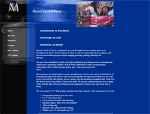 Tablet Screenshot of martinlabels.com